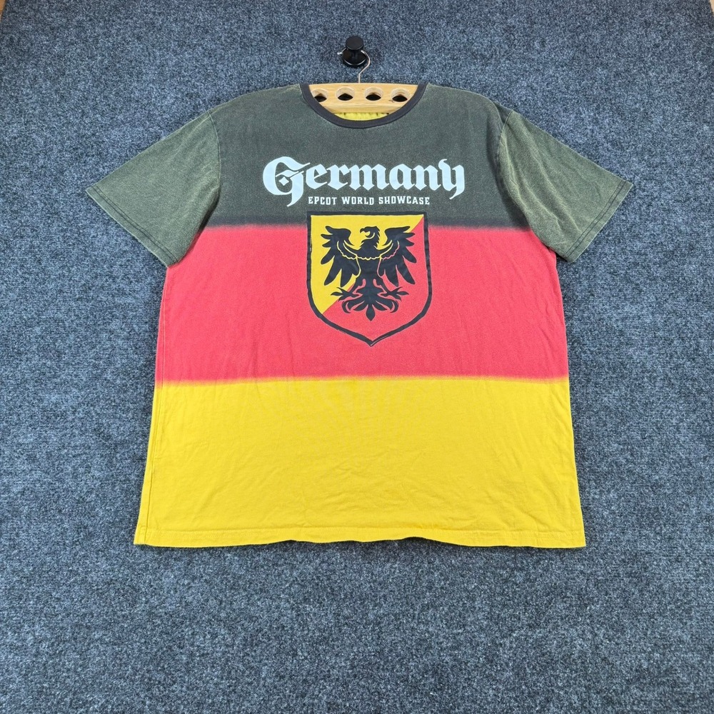 Disney Epcot World Showcase Germany T-Shirt Men's M Tricolor German Flag Eagle
